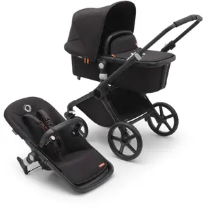 Bugaboo Fox Cub Poussette 2 En 1 -  Habillages Midnight Black pas cher