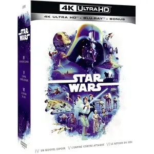Comparateur de prix : LUCASFILM Coffret Star Wars Épisodes 4 à 6 Blu-ray 4K Ultra HD
