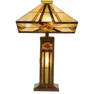 Lumilamp Clayre&Eef Lampe à poser Glenys style TiffanyVendu parluminaire