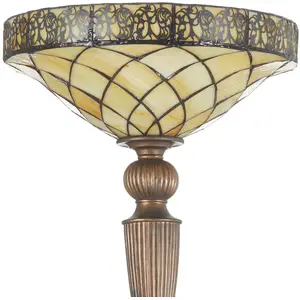 Lumilamp Clayre&Eef Lampadaire Diamond style Tiffany