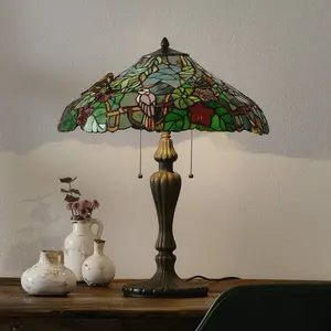Comparateur de prix : Lumilamp Clayre&Eef Lampe à poser Australia style Tiffany