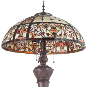 Lumilamp Clayre&Eef Lampadaire Lindsay style TiffanyVendu parluminaire