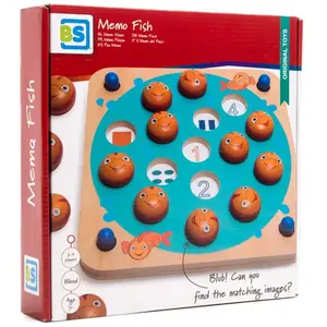 Comparateur de prix : BS Toys jeu de mémoire Memo Pisces 26 x 26 cm bois/carton 20 pièces
