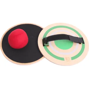 Comparateur de prix : Buitenspeel Jeu d'attrape - BS Toys - Attrapeurs ronds en bois - Sangle réglable - Pour enfants à partir de 4 ans