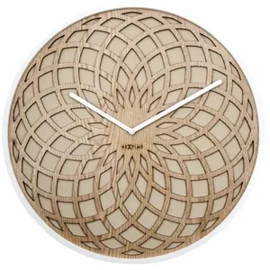 Comparateur de prix : neXtime 3149BE Sun Large Horloge Bois Beige 50 x 50 x 5 cm