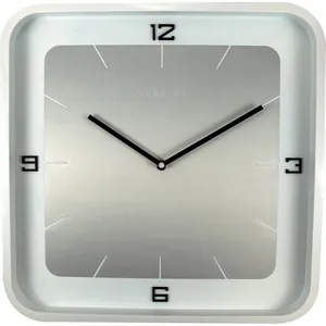 Horloge murale - NeXtime - Modèle 3518WI - Métal - Blanc - 40x40cm pas cher