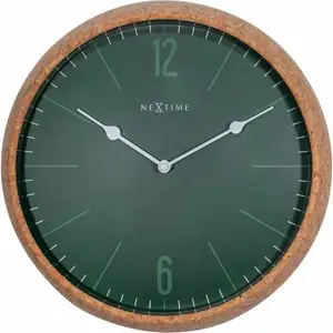 Horloge Murale - NeXtime - Ø 30 cm - Liège/Verre - Design Scandinave - SilencieuseVendu paramazon