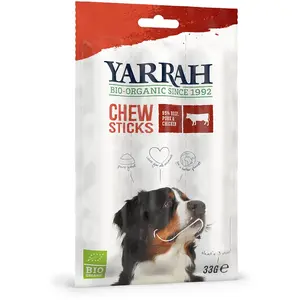 Comparateur de prix : Yarrah Friandises À Mcher (3) Au Boeuf Pour Chien 33gr Pour Chien
