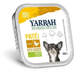 Comparateur de prix : 12x150g Yarrah Bio Pâté poulet, algues marines (sans céréales) - Pâtée...