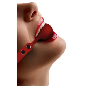 Ouch! Bâillon Boule Silicone Ball Gag Rouge