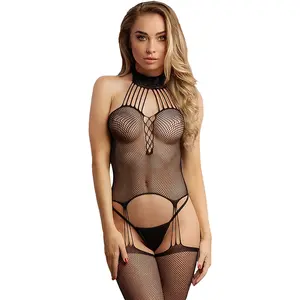 Comparateur de prix : LE DÉSIR - BODY SUSPENDER FISHNET CHOKER - NEGRO