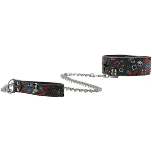 Ouch! Collier & Laisse Old School Tattoo Style pas cher