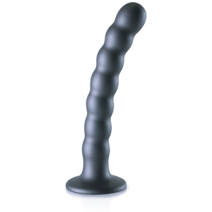 Comparateur de prix : Plug en silicone BEADED G-SPOT M 16.5 x 2.5cm Gris 