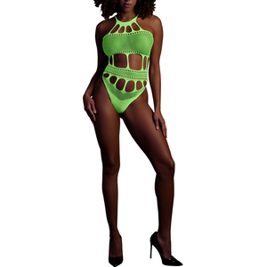 Body à encolure grecque Vert Fluo XL/XXXXL pas cher