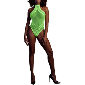 Body Filet Dos nu Vert Fluo vert XL/XXXXL pas cher