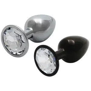 Ouch! Plug anal Mtal Bijou Roung Gem S Noir pas cher Ouch! Plug anal Mtal Bijou Roung Gem S Noir pas cher