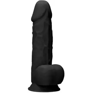 Shots Realrock Ultra - 21,6cm Silicone Dildo With Balls - Black pas cher