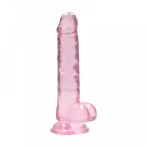 Comparateur de prix : RealRock by Shots Gode avec Testicules Crystal Clear 17,8 cm