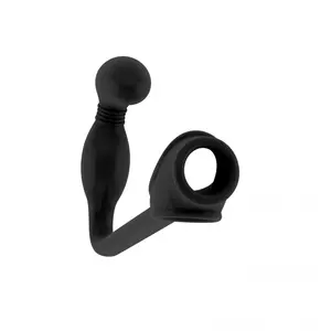 Shots - Sono Plug Anal Et Cockring No.2 Noir pas cher