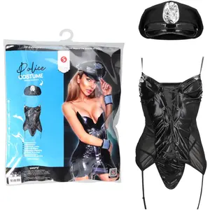 Comparateur de prix : S-Line Costume de Policière sexy POLICE S/M Noir