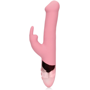 Loveline - Vibromasseur Lapin Perles Rotatives - Arabesque Rose pas cher