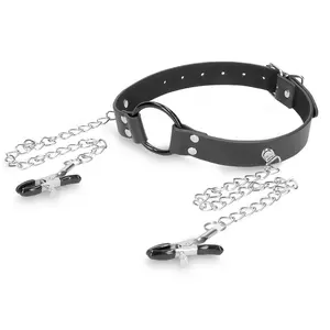 Comparateur de prix : Ouch! Bâillon Anneau avec Pinces à Seins O-Ring Gag