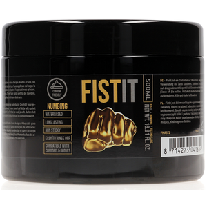 Comparateur de prix : Lubrifiant relaxant FIST IT NUMBING 500 ml - Pot noir 