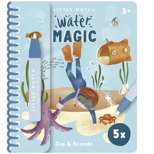 Livre d'aquarelles - Jim & Friends MULTICOLORE Little Dutch pas cher