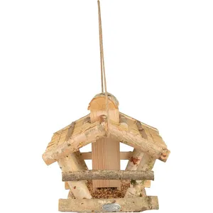 Comparateur de prix : Esschert Design Best For Birds - Mangeoire silo oiseaux en bouleau