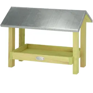 Esschert Design - Mangeoire de sol en pin avec toit en zincVendu pardarty