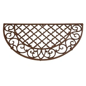 Comparateur de prix : ESSCHERT DESIGN Paillasson tapis fonte demi-lune - 67 x 34 cm