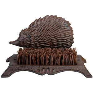 Esschert Design Brosse pieds décoration hérisson fonte pas cher