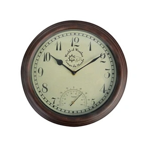 Comparateur de prix : Esschert Design Horloge de station avec thermomètre 30,5 cm TF007