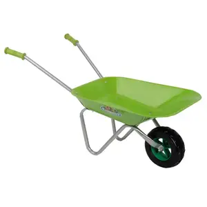 Comparateur de prix : Esschert Design Kids In The Garden - Brouette verte en métal enfant