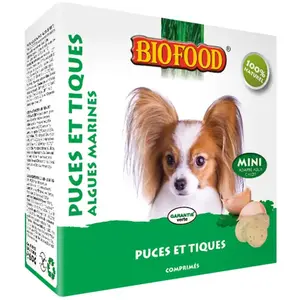 BIOFOOD Mini Friandise Anti-Puces Algue pour Chien 1 unité (100 Pièces) pas cher