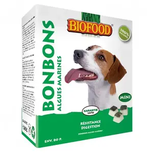 Biofood Mini Algue Friandise Bonbon Graisse de Mouton pour Chien/Chat 80 PiècesVendu paramazon
