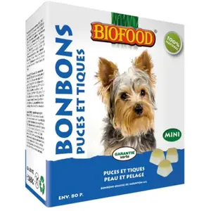 Comparateur de prix : Biofood Mini Ail Friandise Bonbon Graisse de Mouton pour Chien/Chat 80 Pièces