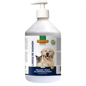 Comparateur de prix : Chadog - Huile de saumon pour chien et chat Biofood : 500ml