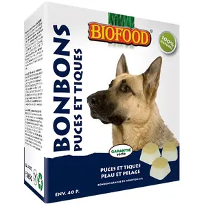 Comparateur de prix : Biofood BF Petfood Maxi Bonbons répulsifs à l'ail pour chien 40 pièces