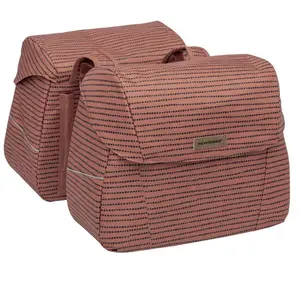 Comparateur de prix : New 256.183 Looxs Joli Double Nomi Dubbele Fietstas, rouge, 37 l