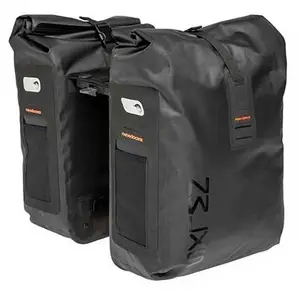 Comparateur de prix : Sacoche velo porte bagage a pont newlooxs varo double pannier racktime noir - 40 litres -