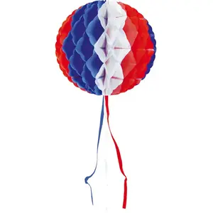 Folat nid d'abeille junior 30 cm papier crêpe rouge/blanc/bleu pas cher