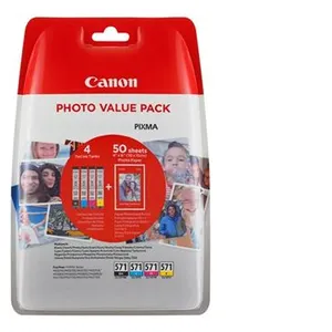 Canon PVP/CLI-571+PP-201 CMYK 50sh BLIST+SEC pas cher