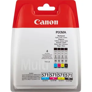Comparateur de prix : CANON Pack cartouches d'encre CLI-571 Pack 4 cartouches