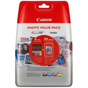 Comparateur de prix : Canon PVP/CLI-551XL+PP-201 CMYK 50sh BLIST