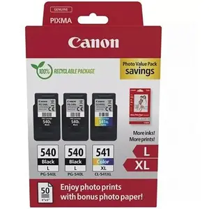 Comparateur de prix : Canon Ink Cartouche D´encre Pg-540l + Cl-541 Xl