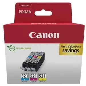 Comparateur de prix : Conso imprimantes - CANON - CLI-521 - Multipack J,C,M / 9 ml 2934B015