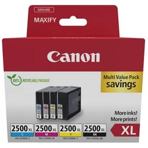 Comparateur de prix : Canon Multipack Noir + Couleurs*3 - PGI-2500XL BK/C/M/Y