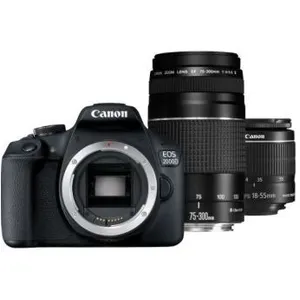 Comparateur de prix : Canon Appareil Photo Réflex EOS 2000D + Objectif EF-S 18-55 IS II + Ob...