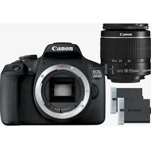 Comparateur de prix : Canon EOS 2000D - SLR Camera - Noir (2728C010)